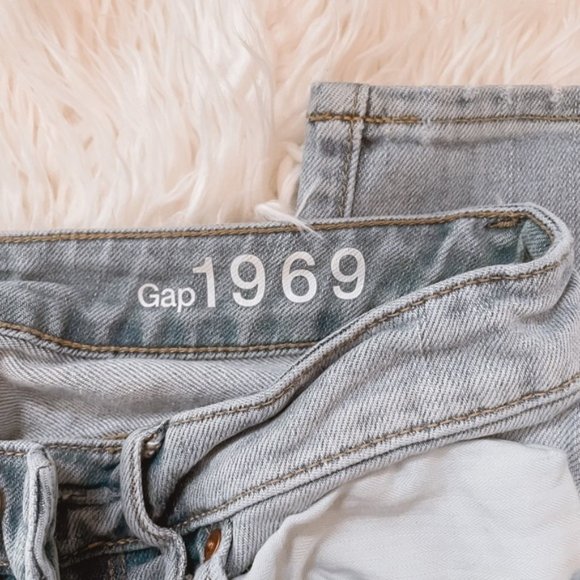 Gap 1969 Blue Skinny Jeans Distressed Size 25 - Picture 3 of 5